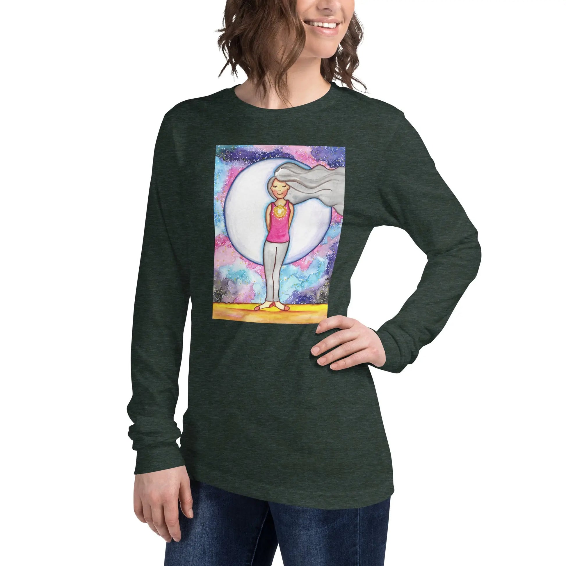 Unisex Long Sleeve Tee (the crown chakra)