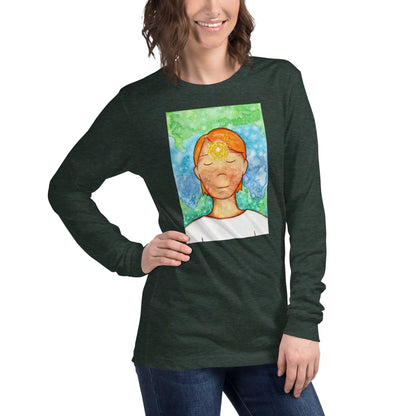 Unisex Long Sleeve Tee (the brow chakra)