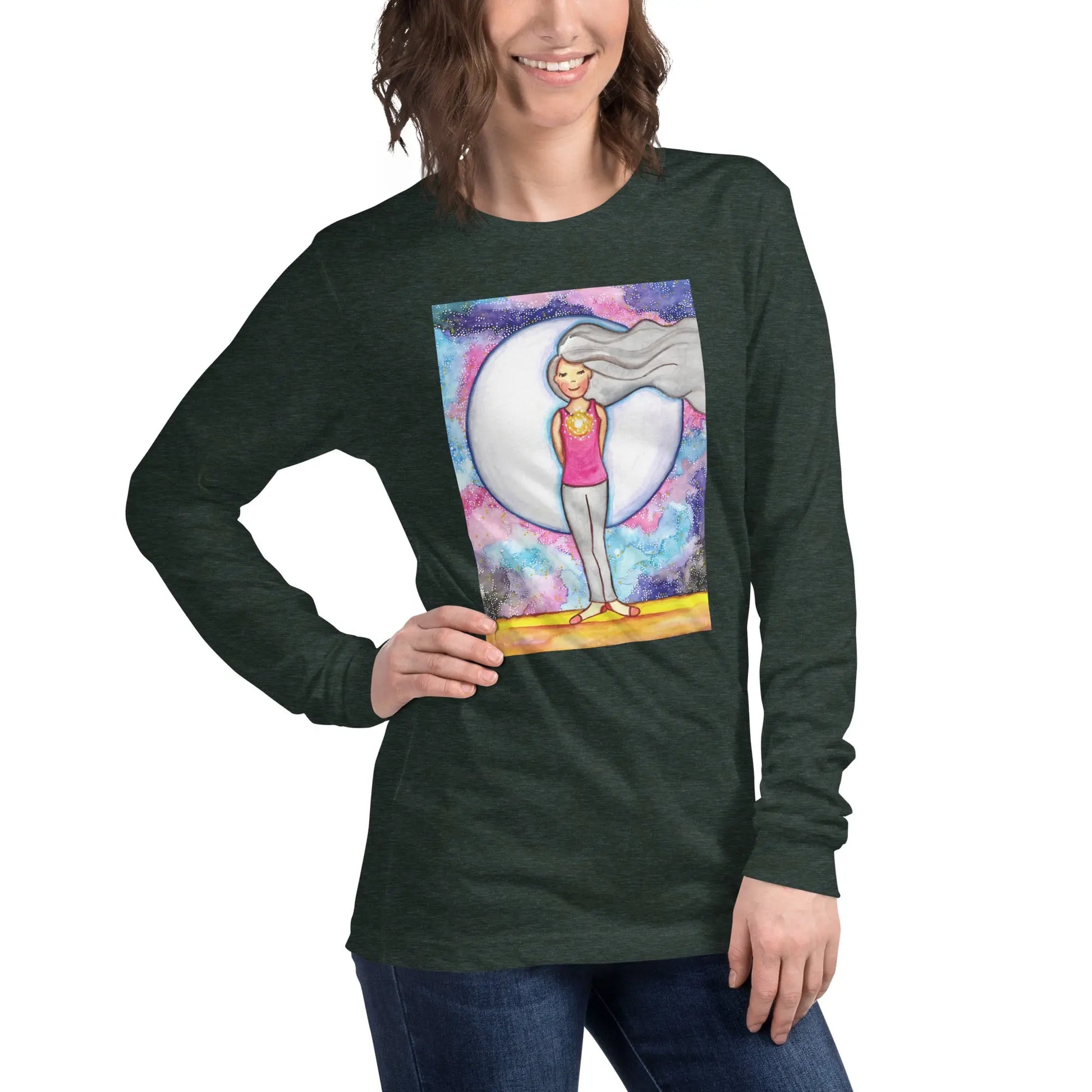 Unisex Long Sleeve Tee (the crown chakra)