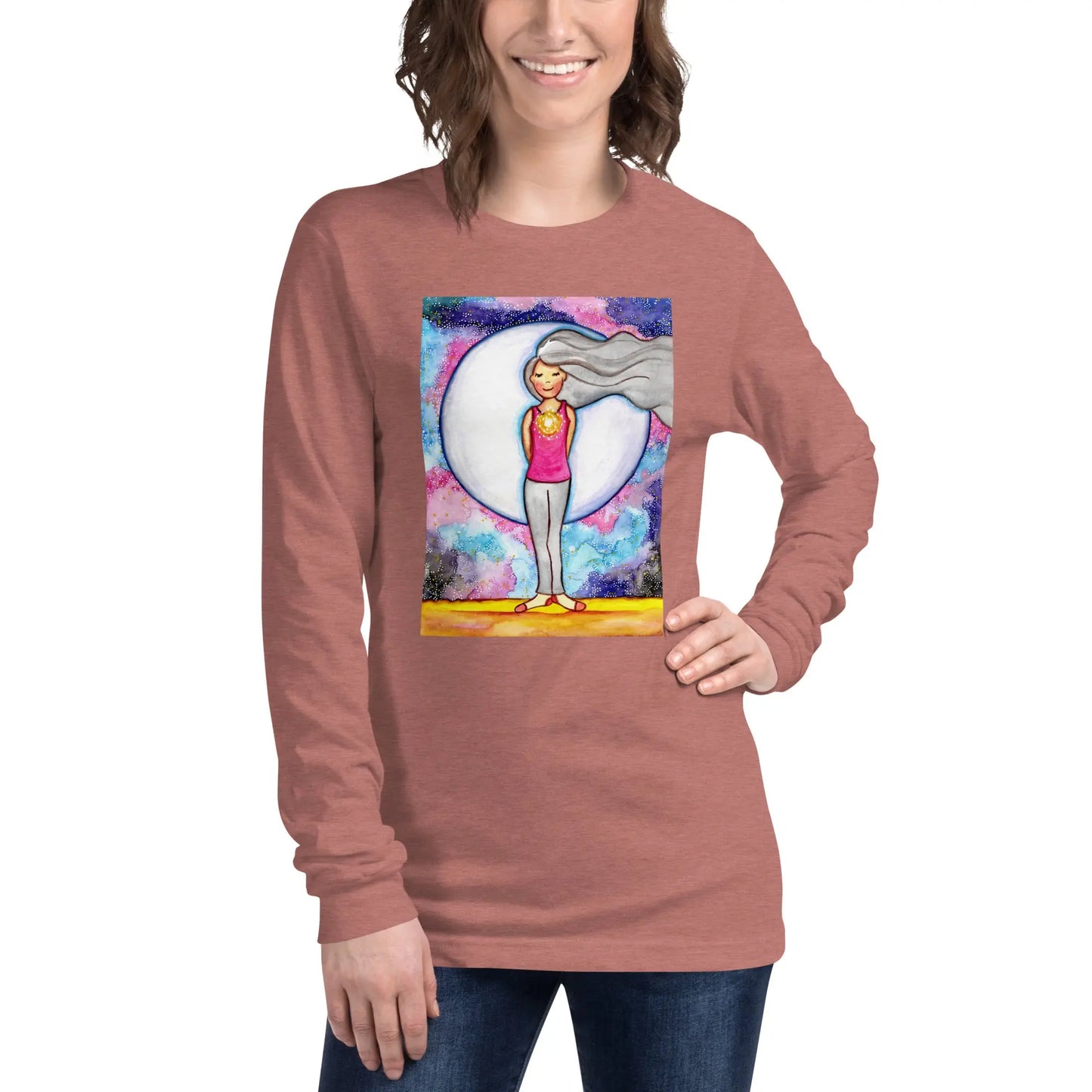 Unisex Long Sleeve Tee (the crown chakra)