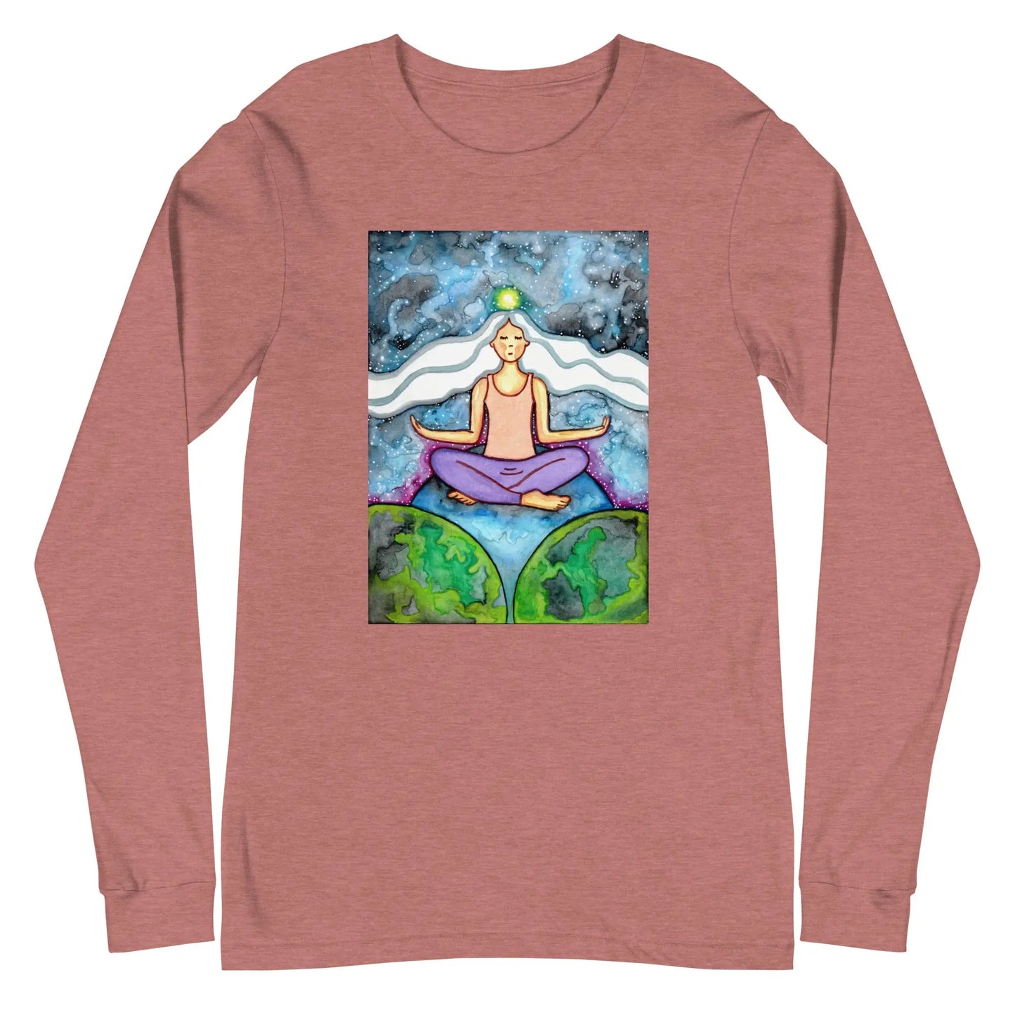 Unisex Long Sleeve Tee (the crown chakra)