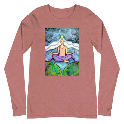 Unisex Long Sleeve Tee (the crown chakra)