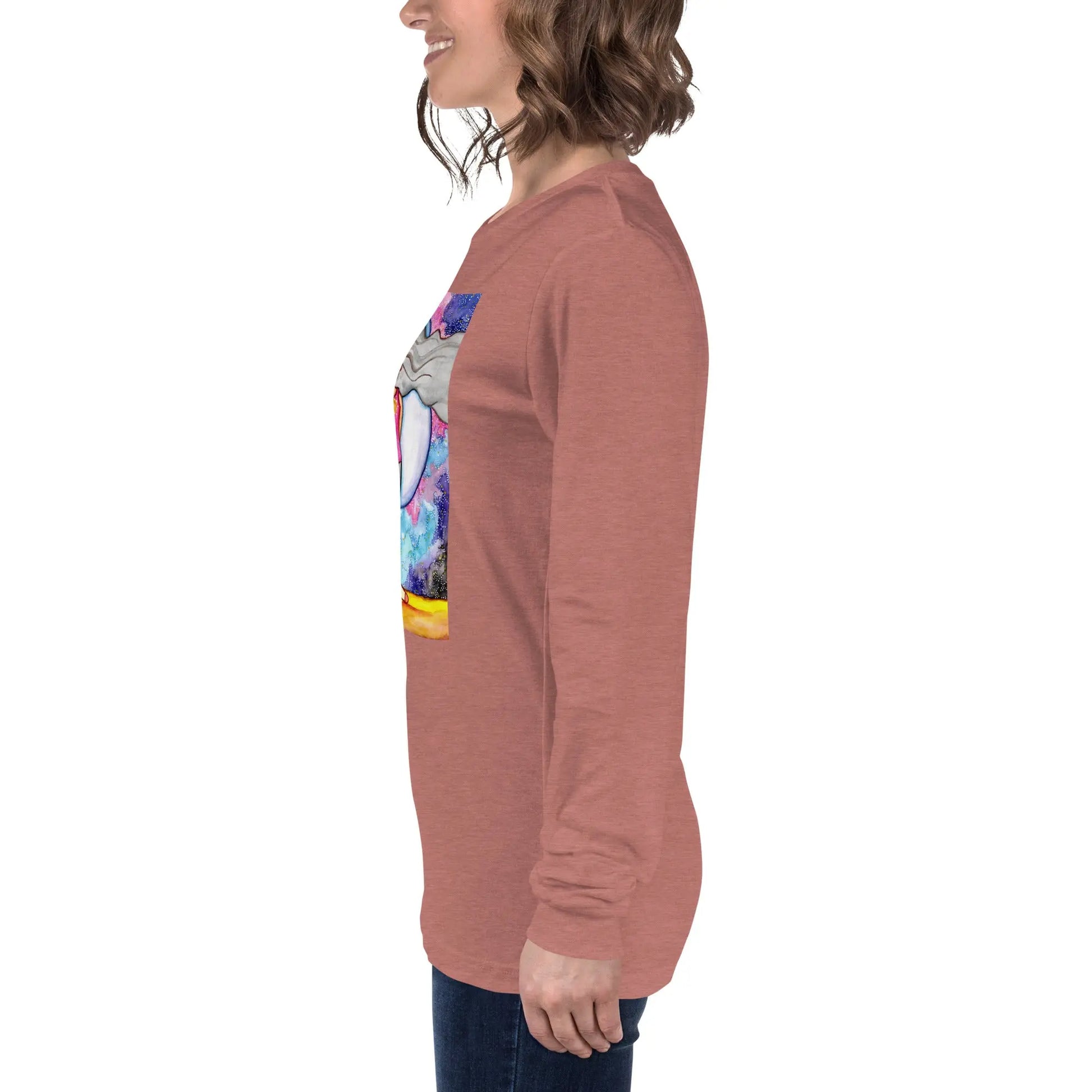 Unisex Long Sleeve Tee (the crown chakra)