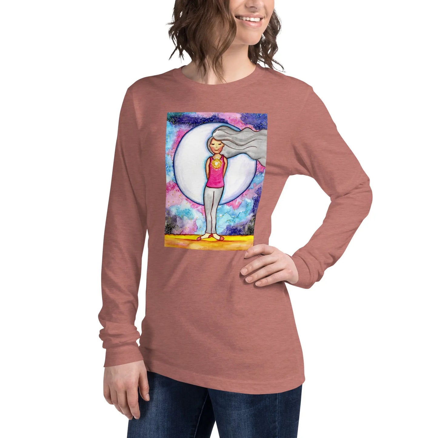 Unisex Long Sleeve Tee (the crown chakra)