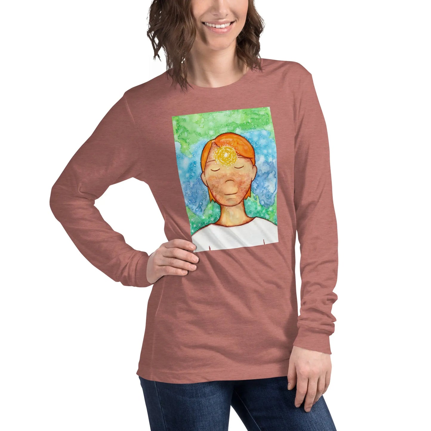 Unisex Long Sleeve Tee (the brow chakra)