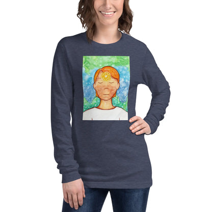 Unisex Long Sleeve Tee (the brow chakra)