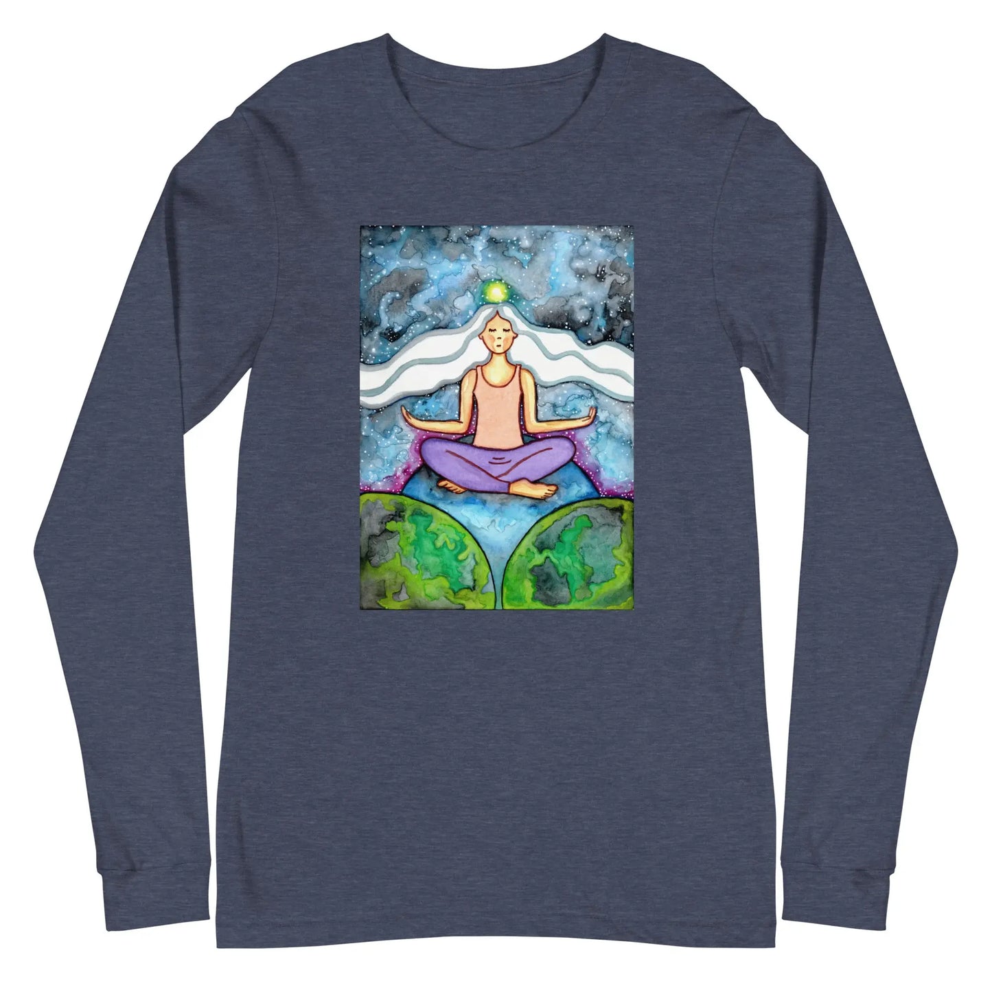 Unisex Long Sleeve Tee (the crown chakra)
