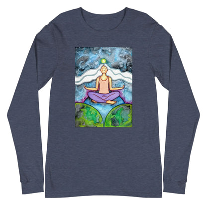 Unisex Long Sleeve Tee (the crown chakra)