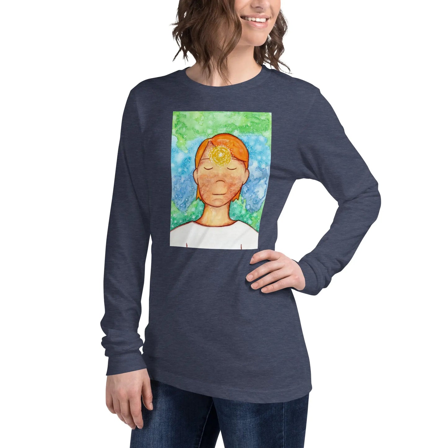 Unisex Long Sleeve Tee (the brow chakra)