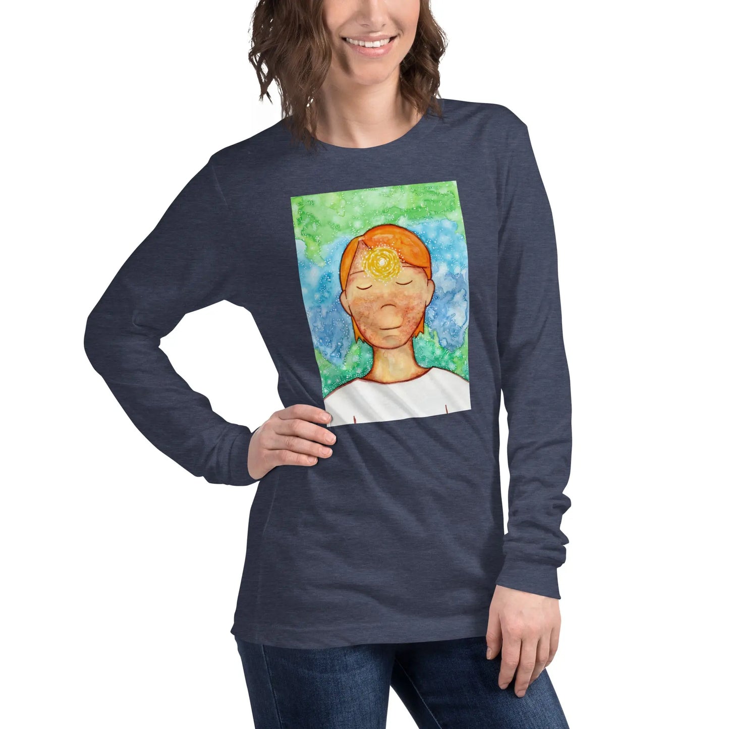 Unisex Long Sleeve Tee (the brow chakra)