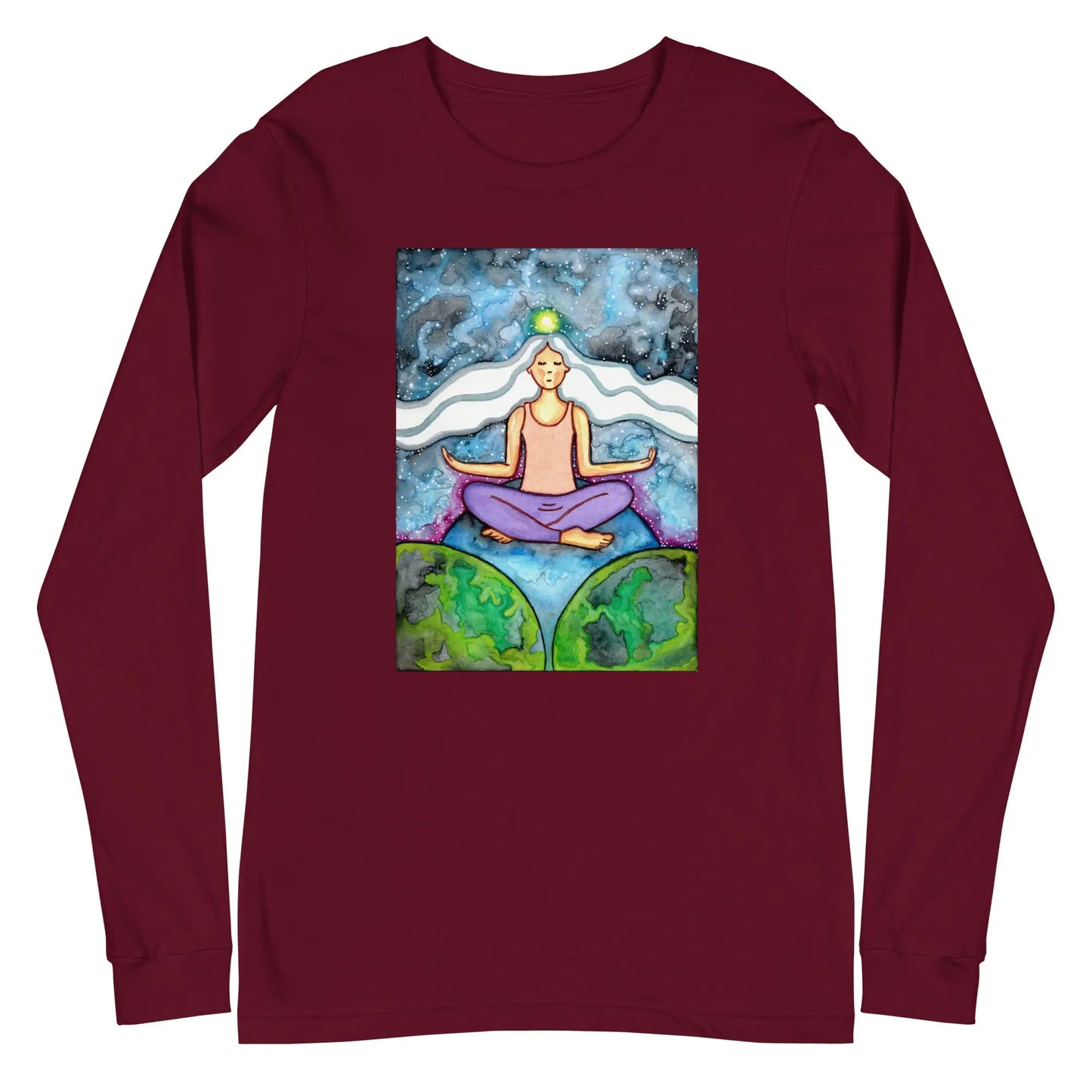 Unisex Long Sleeve Tee (the crown chakra)