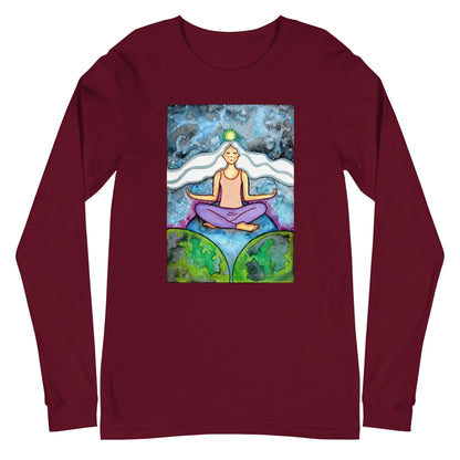 Unisex Long Sleeve Tee (the crown chakra)