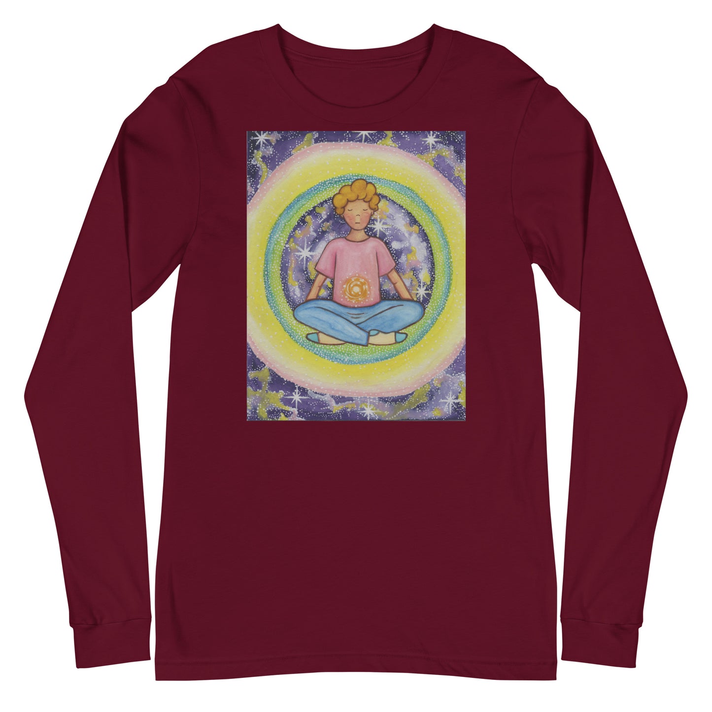 Unisex Long Sleeve Tee (the solar plexus chakra)