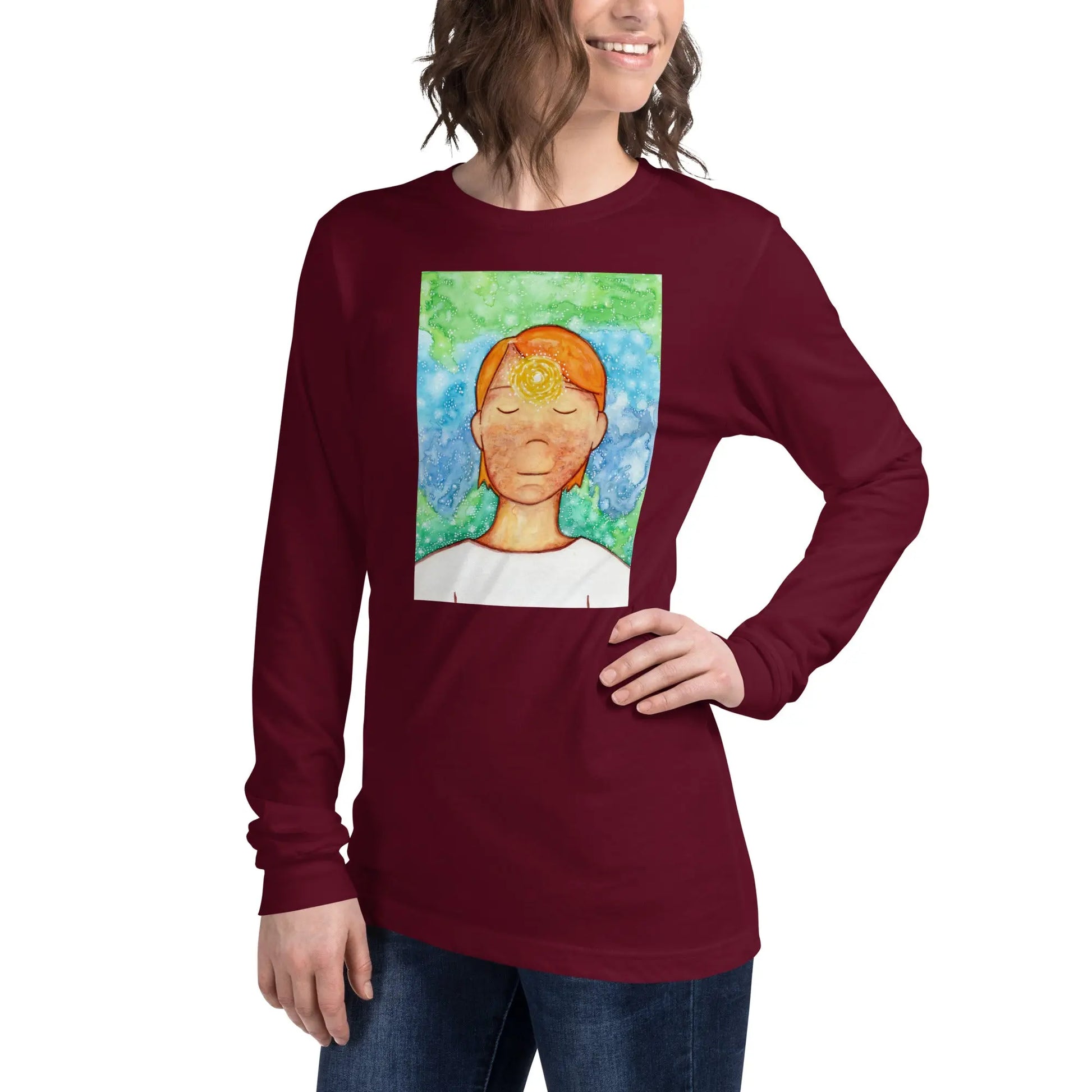 Unisex Long Sleeve Tee (the brow chakra)