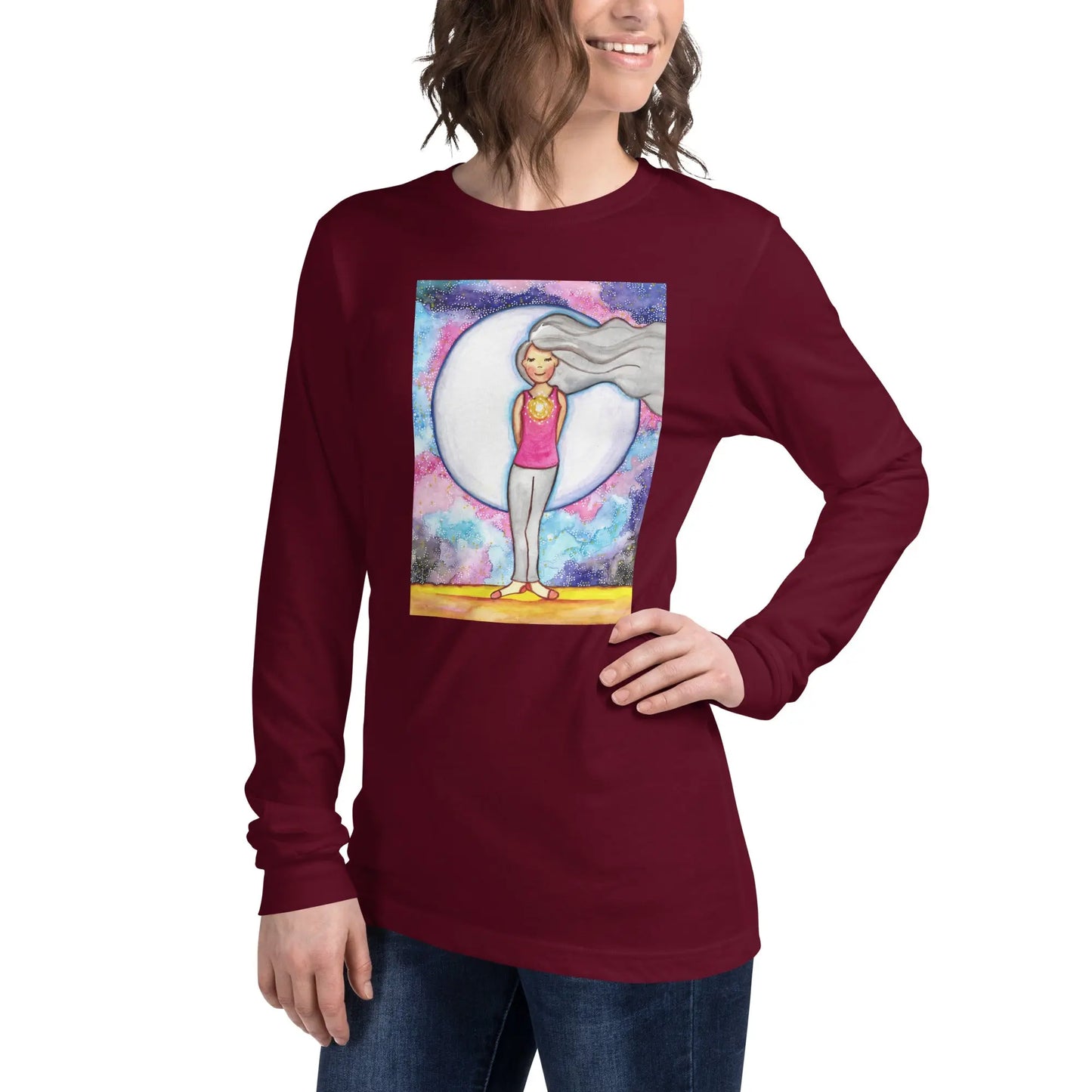 Unisex Long Sleeve Tee (the crown chakra)