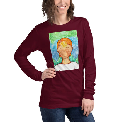 Unisex Long Sleeve Tee (the brow chakra)