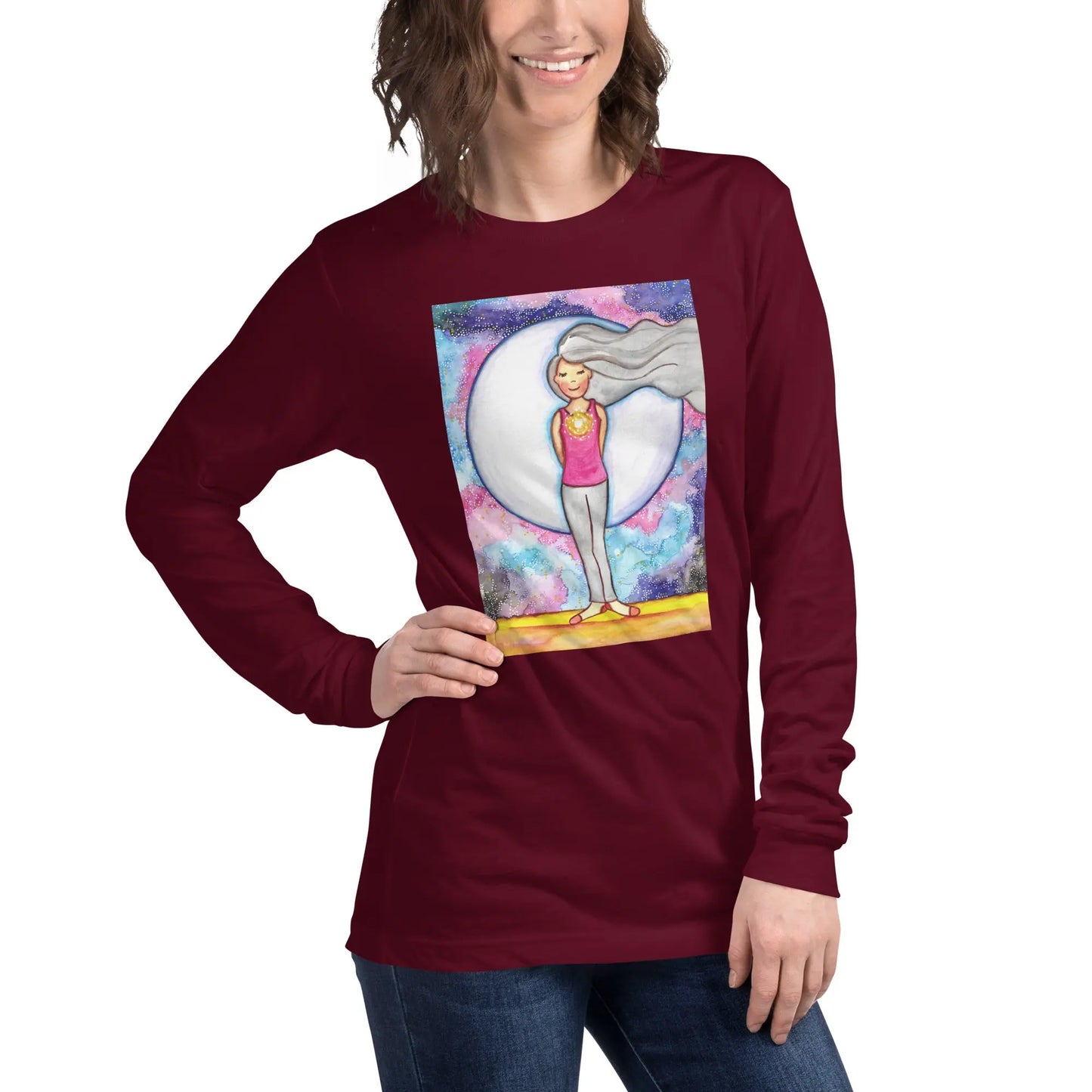 Unisex Long Sleeve Tee (the crown chakra)