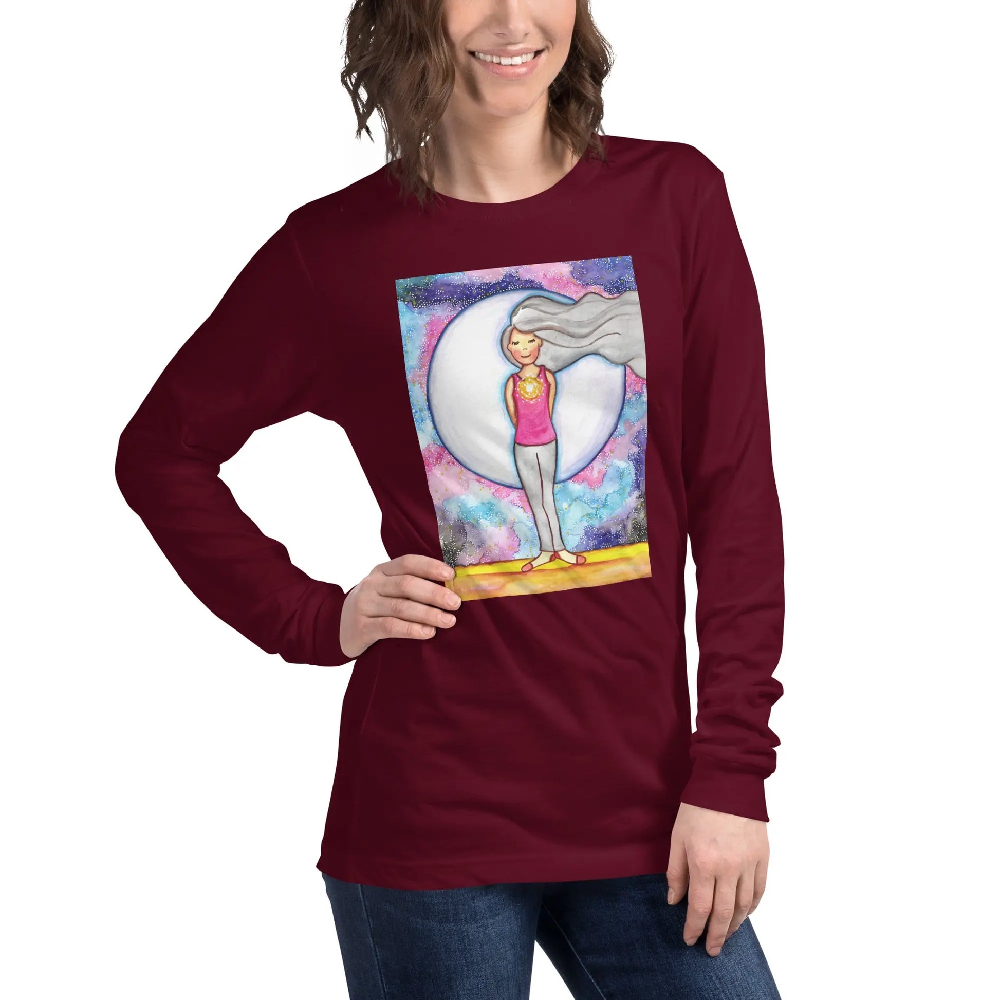 Unisex Long Sleeve Tee (the crown chakra)