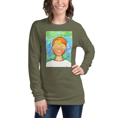 Unisex Long Sleeve Tee (the brow chakra)