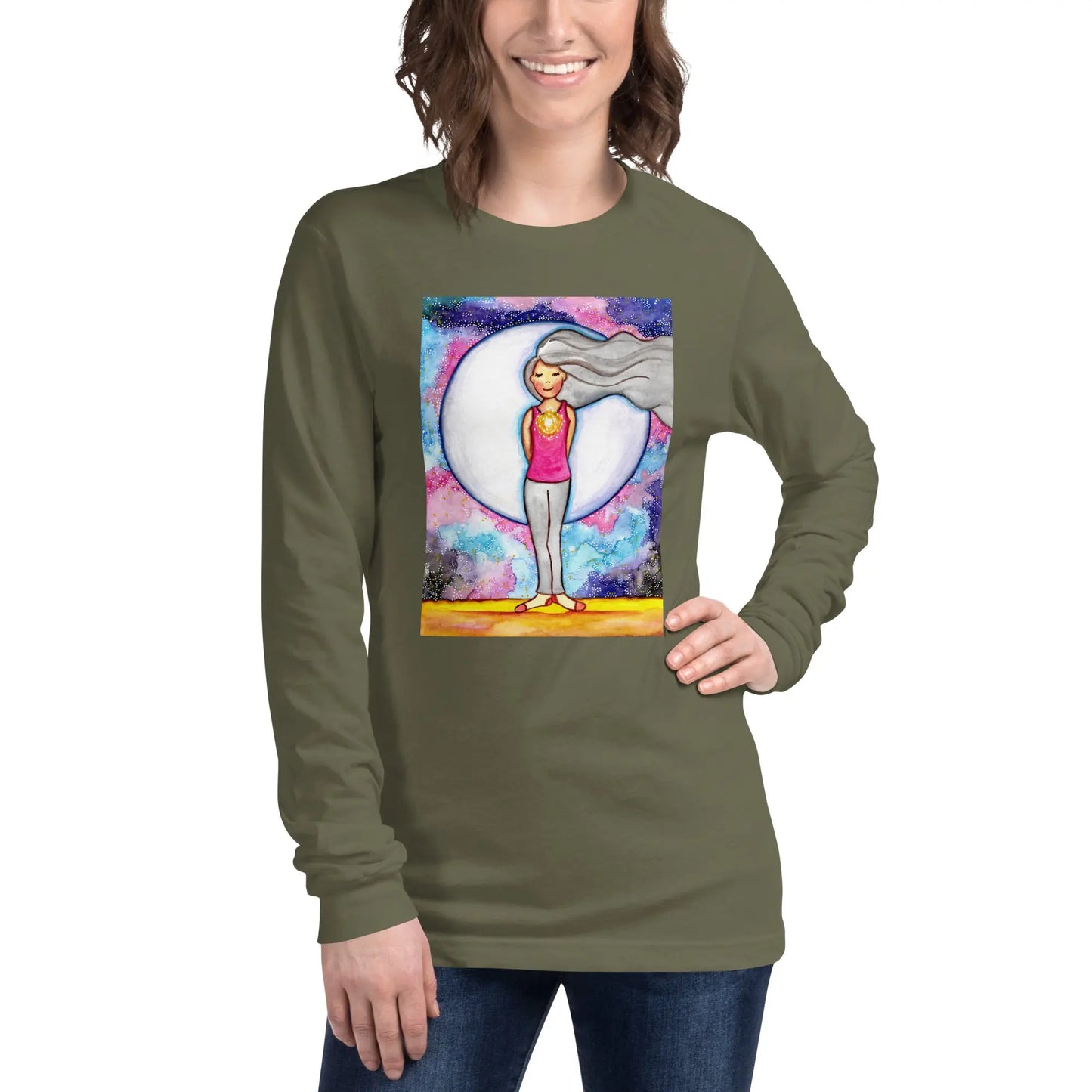 Unisex Long Sleeve Tee (the crown chakra)