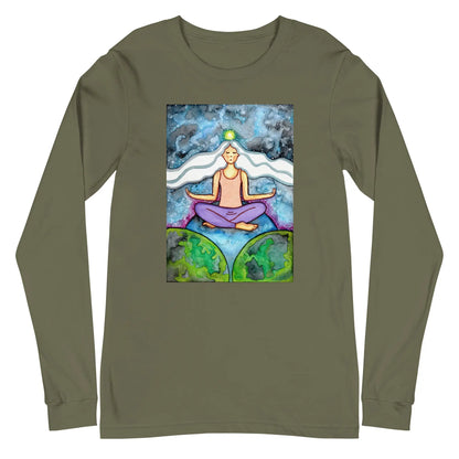 Unisex Long Sleeve Tee (the crown chakra)
