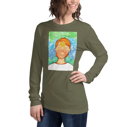 Unisex Long Sleeve Tee (the brow chakra)