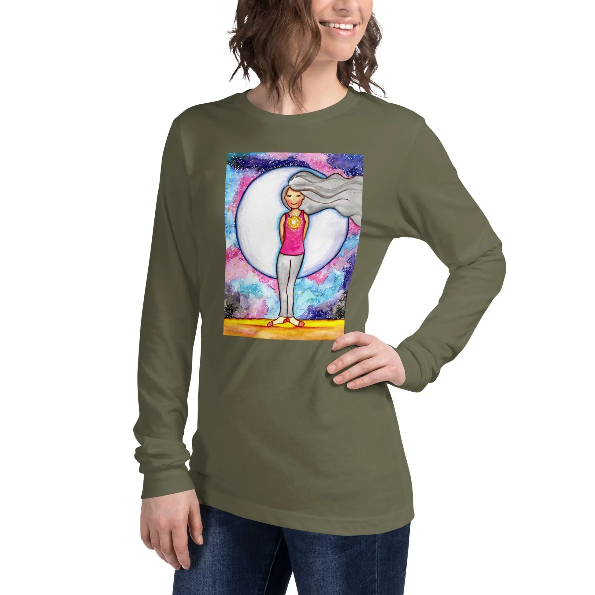 Unisex Long Sleeve Tee (the crown chakra)