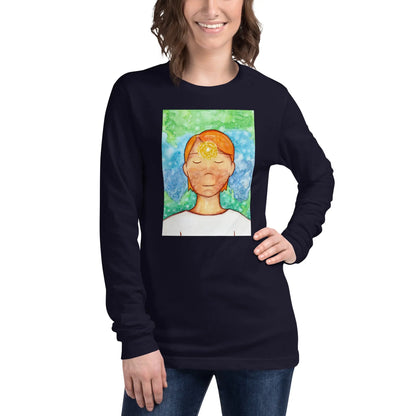Unisex Long Sleeve Tee (the brow chakra)