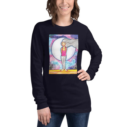 Unisex Long Sleeve Tee (the crown chakra)