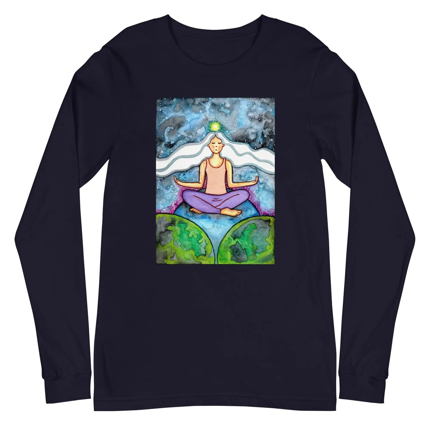 Unisex Long Sleeve Tee (the crown chakra)