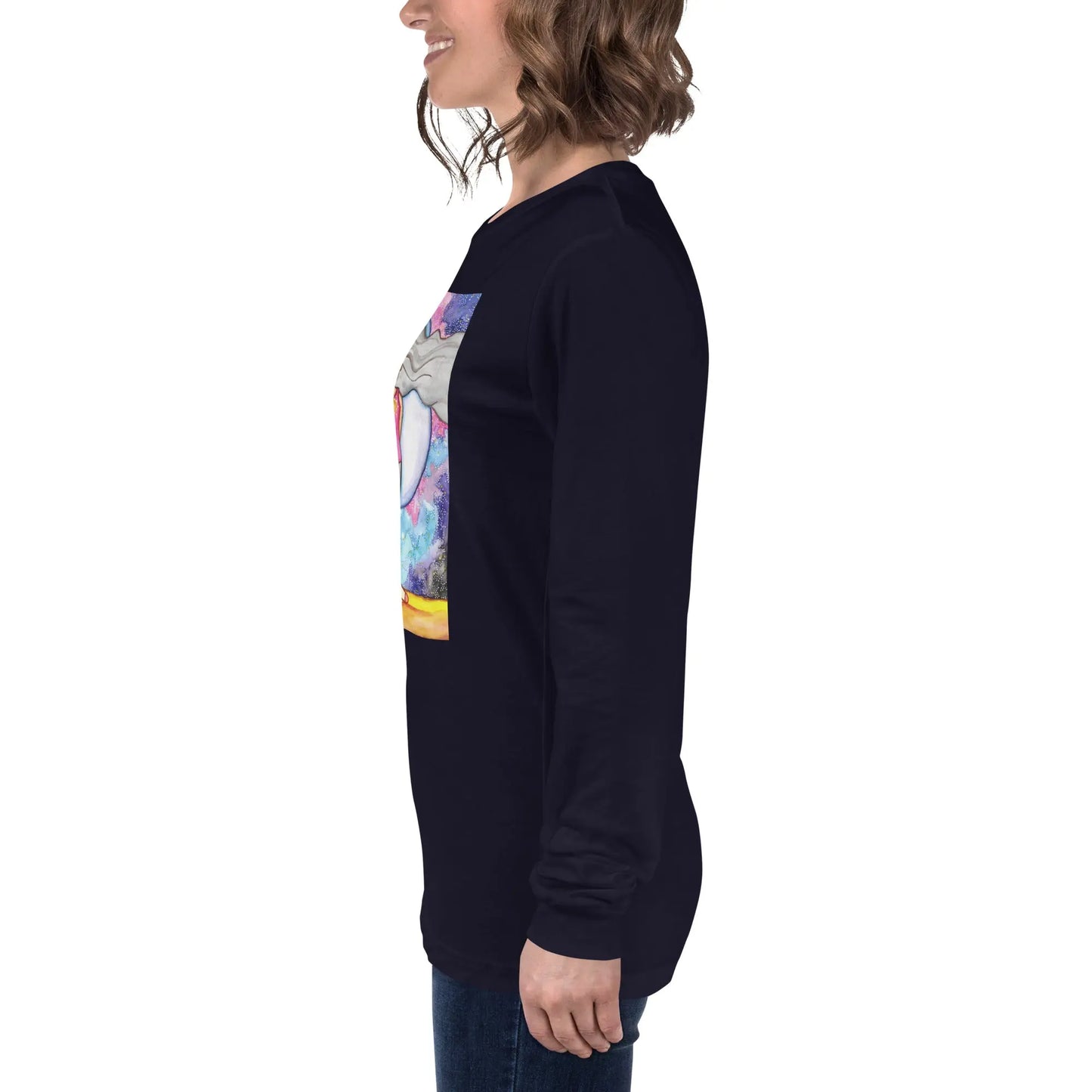 Unisex Long Sleeve Tee (the crown chakra)