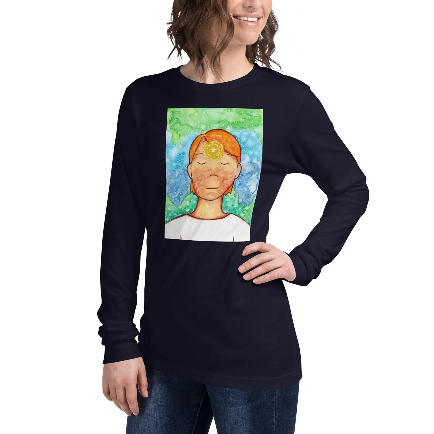 Unisex Long Sleeve Tee (the brow chakra)