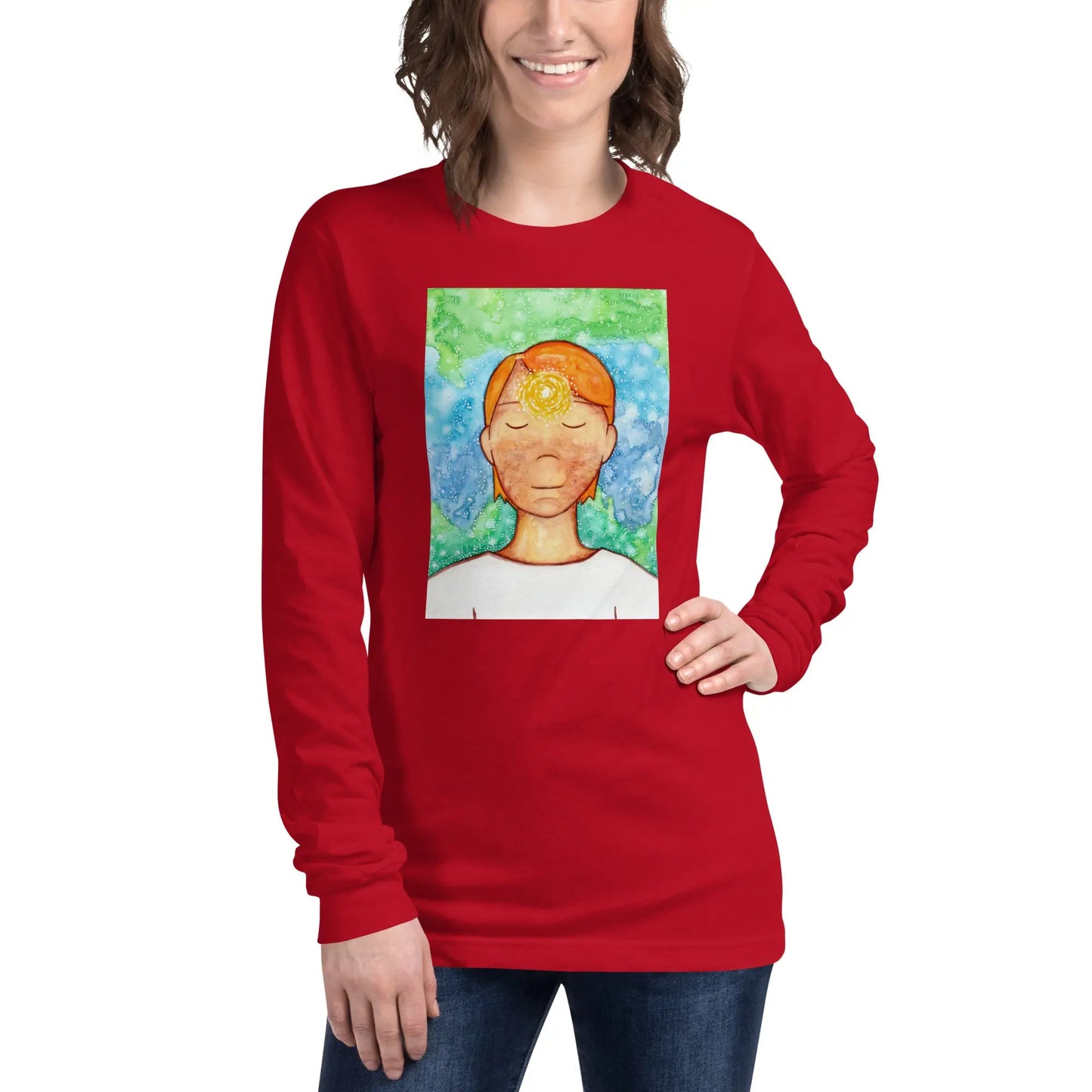 Unisex Long Sleeve Tee (the brow chakra)
