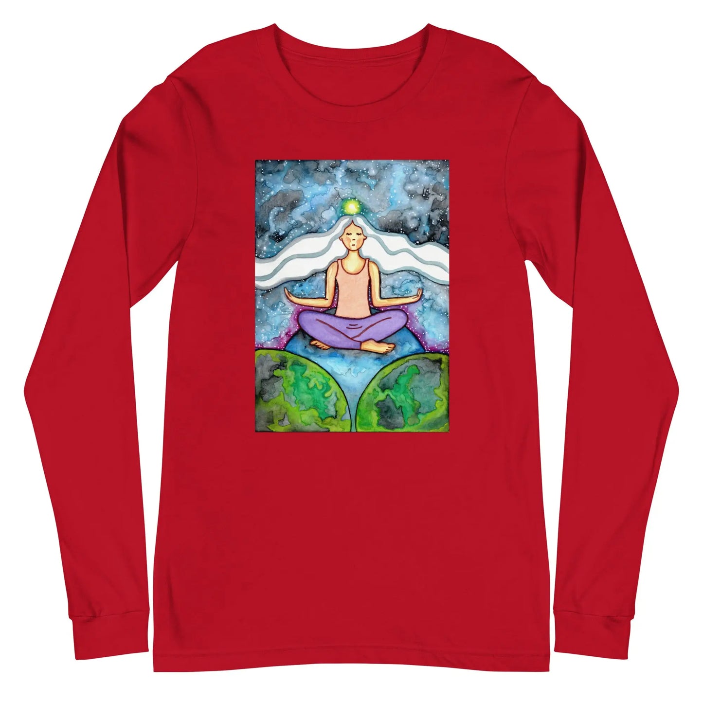 Unisex Long Sleeve Tee (the crown chakra)