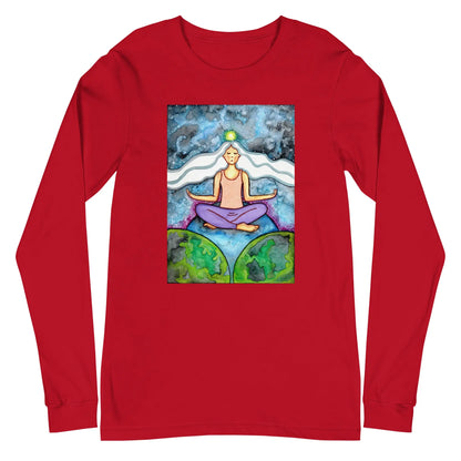 Unisex Long Sleeve Tee (the crown chakra)