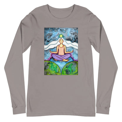 Unisex Long Sleeve Tee (the crown chakra)