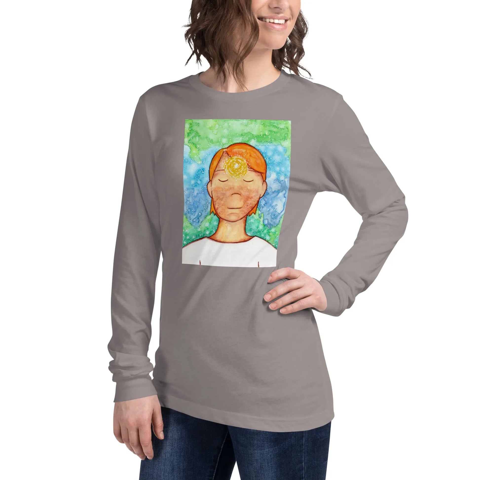Unisex Long Sleeve Tee (the brow chakra)
