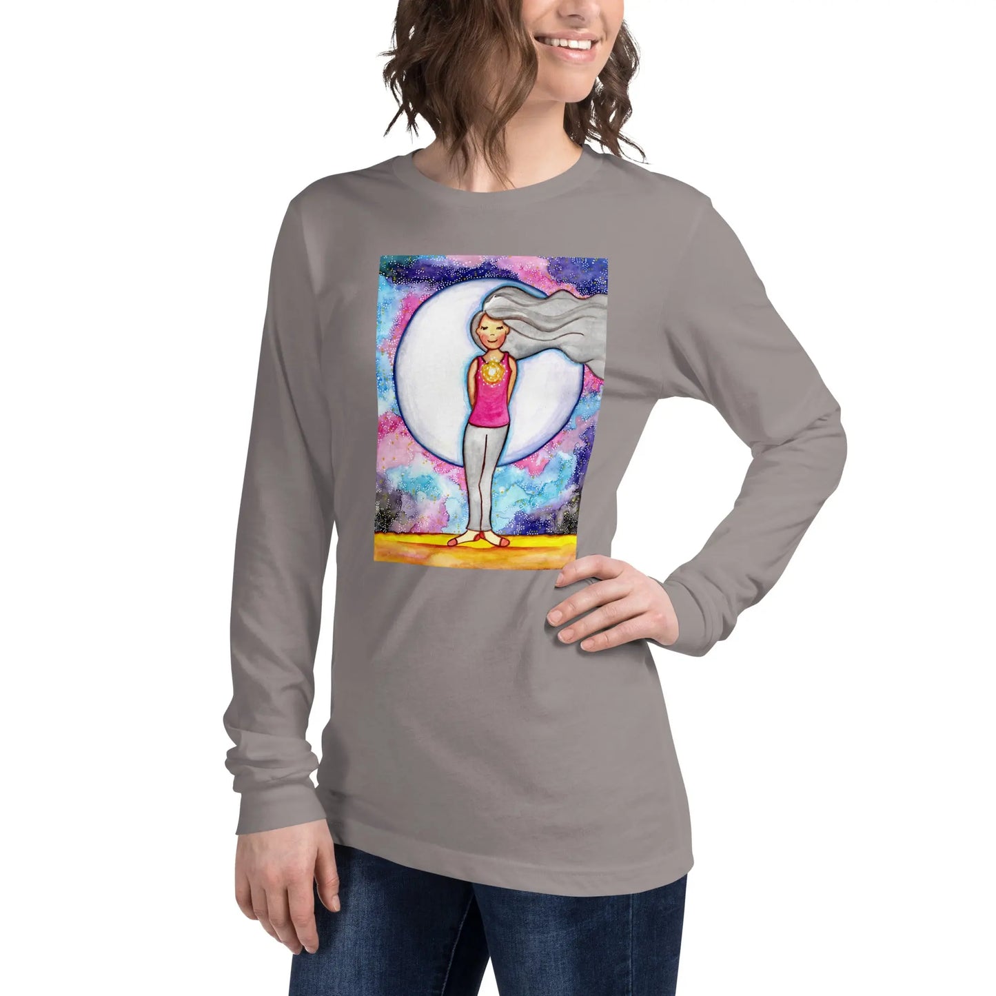 Unisex Long Sleeve Tee (the crown chakra)