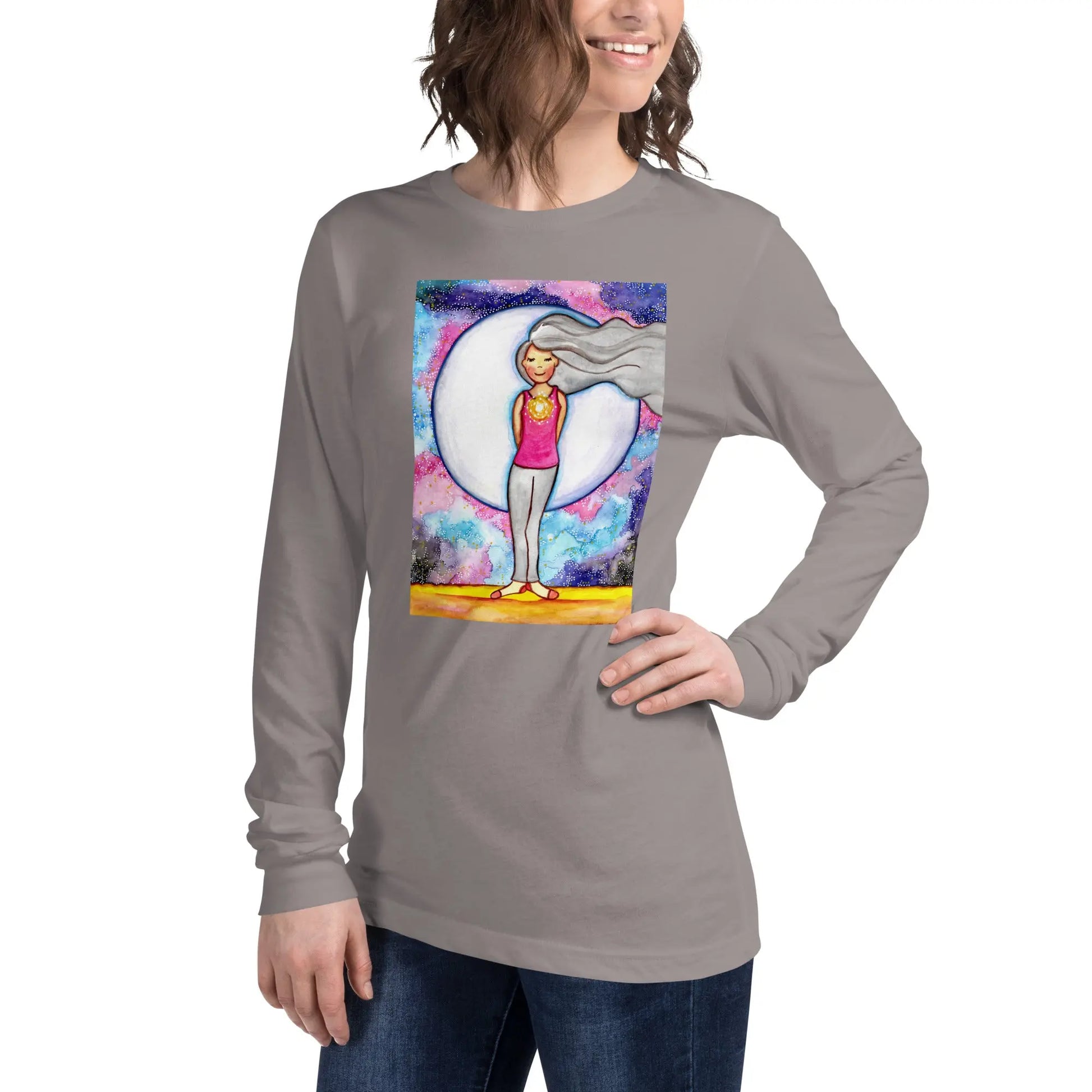 Unisex Long Sleeve Tee (the crown chakra)