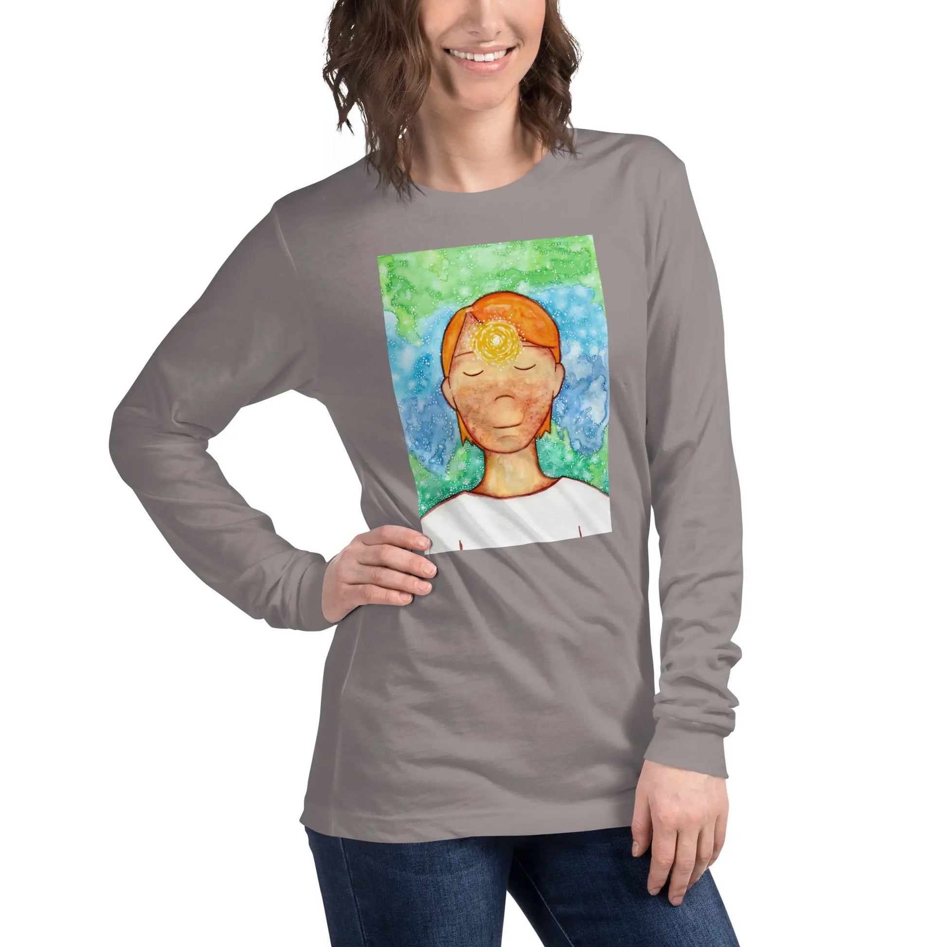 Unisex Long Sleeve Tee (the brow chakra)