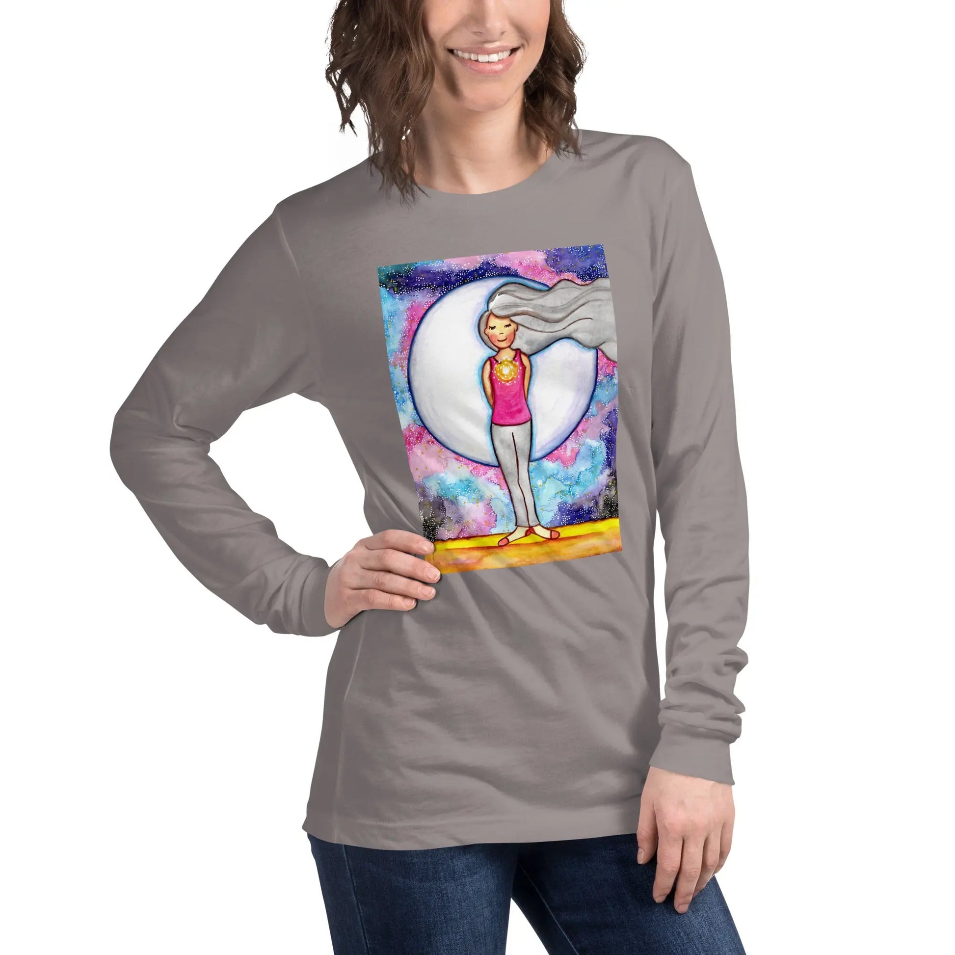 Unisex Long Sleeve Tee (the crown chakra)