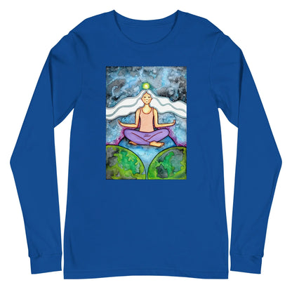 Unisex Long Sleeve Tee (the crown chakra)