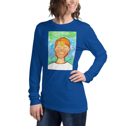 Unisex Long Sleeve Tee (the brow chakra)