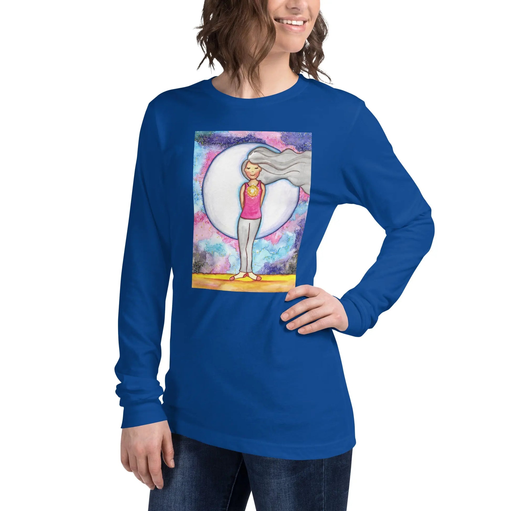 Unisex Long Sleeve Tee (the crown chakra)