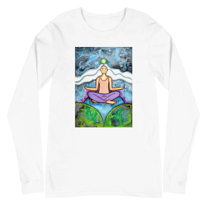 Unisex Long Sleeve Tee (the crown chakra)