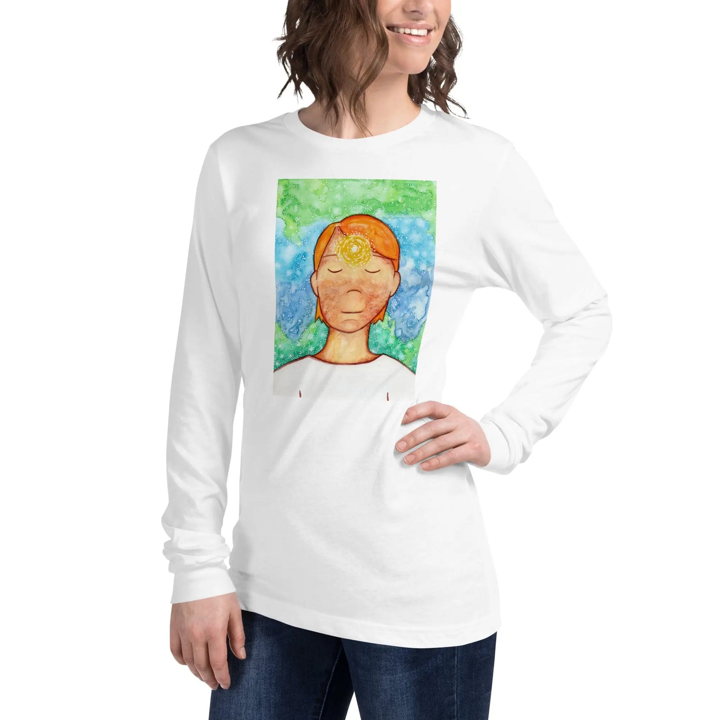 Unisex Long Sleeve Tee (the brow chakra)