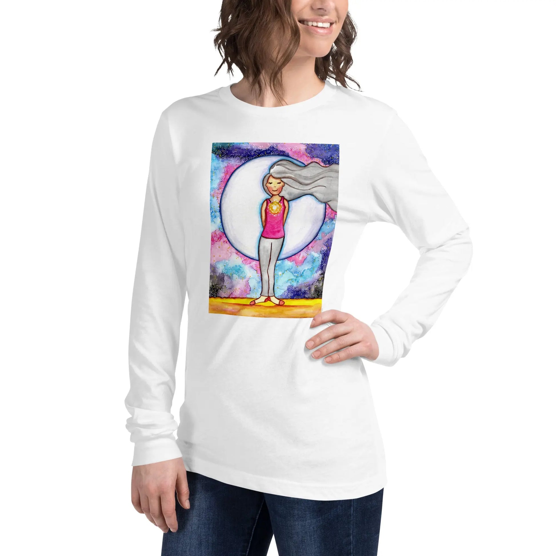 Unisex Long Sleeve Tee (the crown chakra)