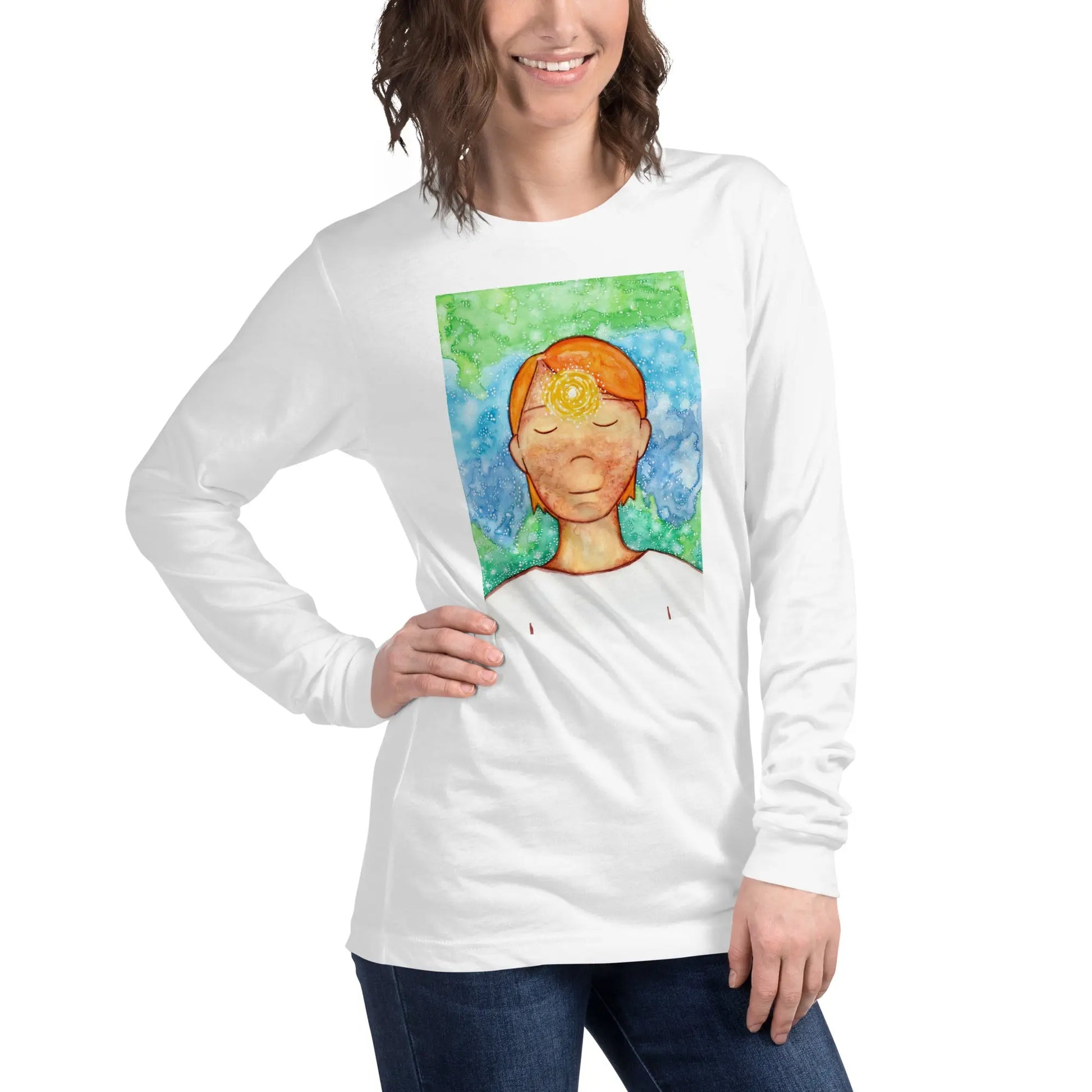 Unisex Long Sleeve Tee (the brow chakra)