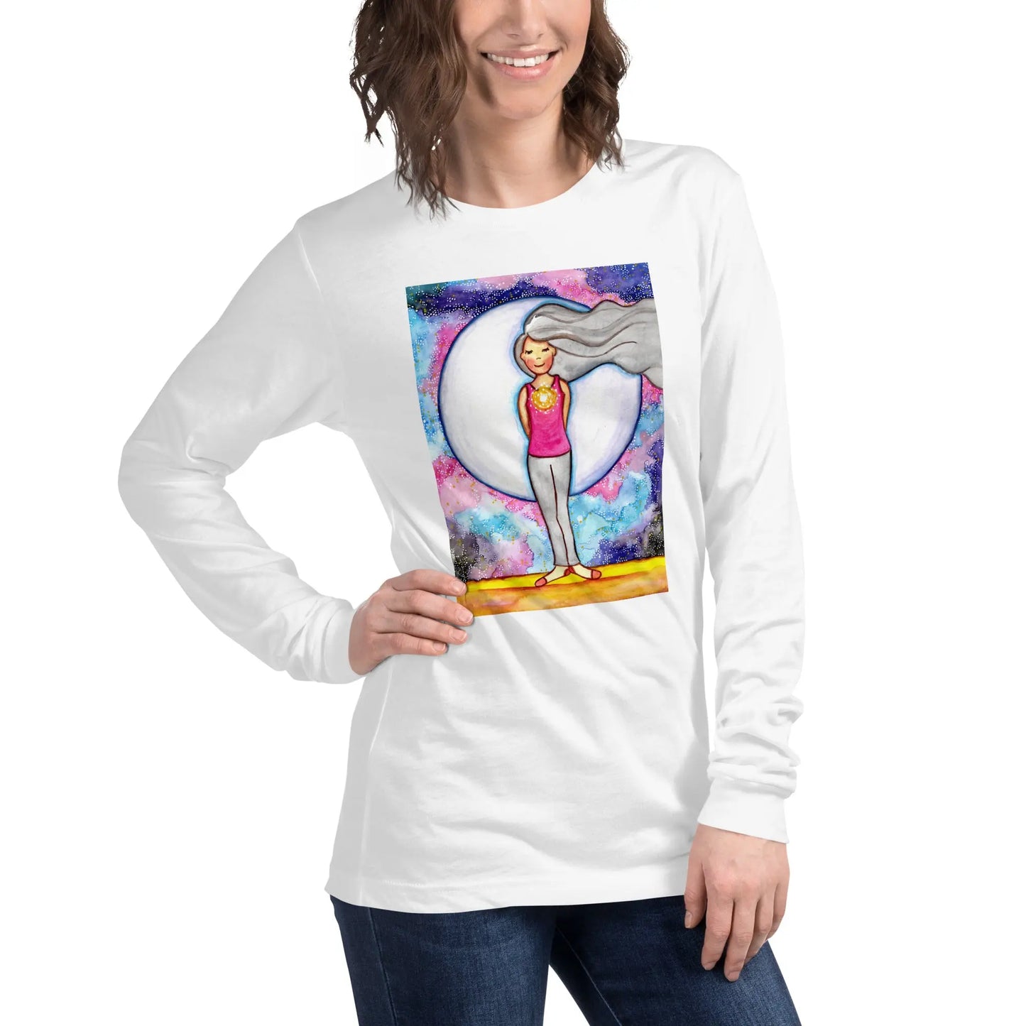 Unisex Long Sleeve Tee (the crown chakra)