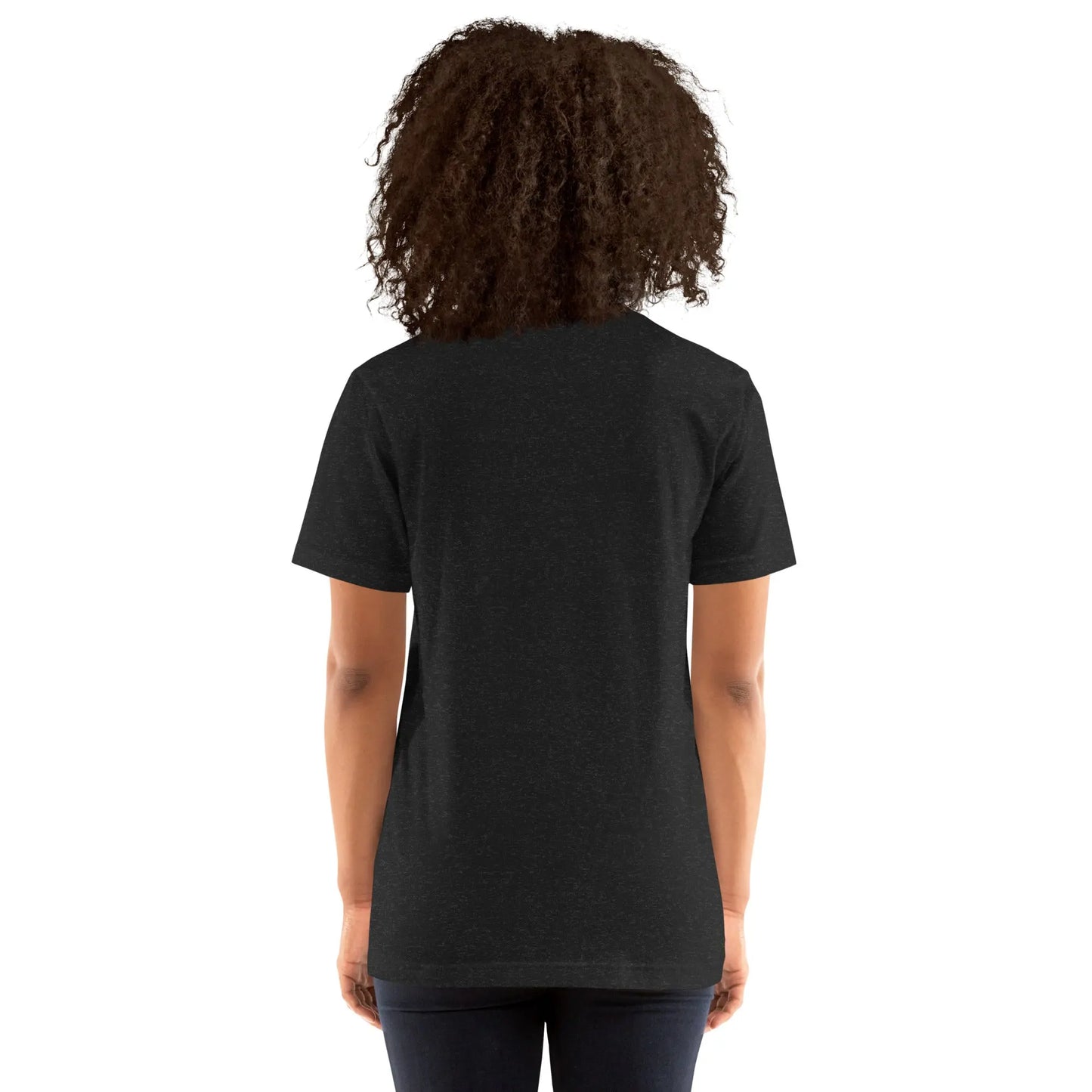 Unisex Staple T-Shirt (cat and woman meditating)